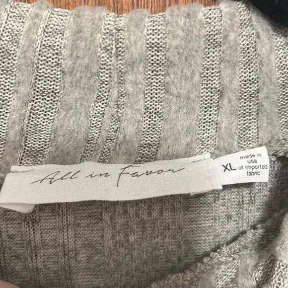 NWOT All in Favor Mock Neck Long Sleeve - Picture 3 of 6